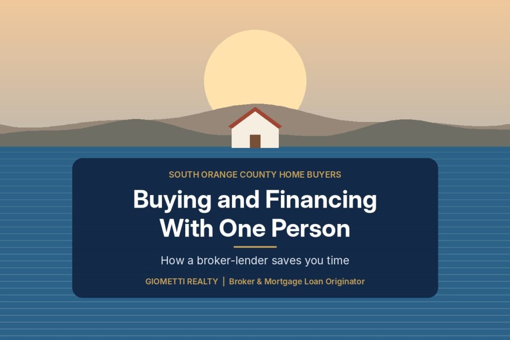 Broker and lender in South Orange County helping buyers with home buying and financing in one place